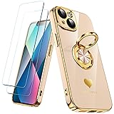 Nonional Compatible for iPhone 13 Case with 2 Pack
