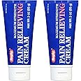 Rugby Maximum Strength Pain Relieving Cream - Made with Menthol and Methyl Salicylate - Offers Temporary Joint and Muscle Soreness Relief - 3 Oz. (2 Pack)