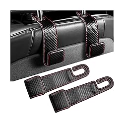 KHGUZ 2PCS Car Seat Headrest Hook, Leather Vehicle