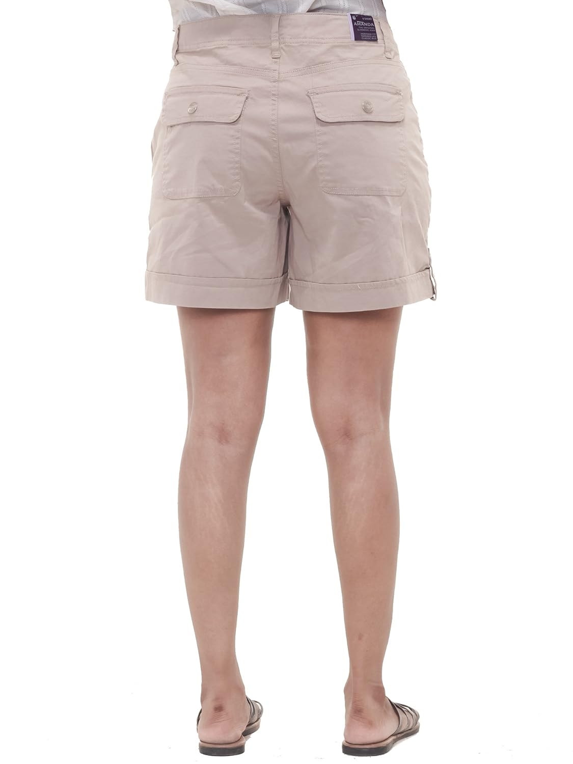 twist womens solid cotton lycra strech shorts & free shipping