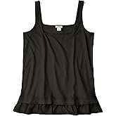 J.Crew Mercantile Women's Mixed Media Ruffle Hem Tank