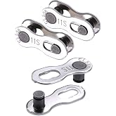 Jovitec 3 Pairs 11 Speed Chain Bicycle Missing Link Quick Speed Chain Link | Reusable Bike Connector Accessories for Road and Mountain Bikes, Quick Install No Tools, Durable Metal Mountain Cycling