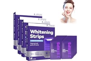 Purple Teeth Whitening Strips,Purple Whitening Strips,Effectively Removes Surface Stains & Natural Shine, Unisex, Comfortable