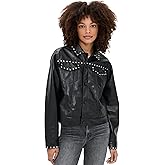 MOTHER Women's The Bruiser Faux Leather Biker Jacket
