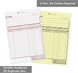Pukka Pad NCR Duplicate Invoice Book 2-Pack 50 Entries 137x203mm Tape Bound view 4