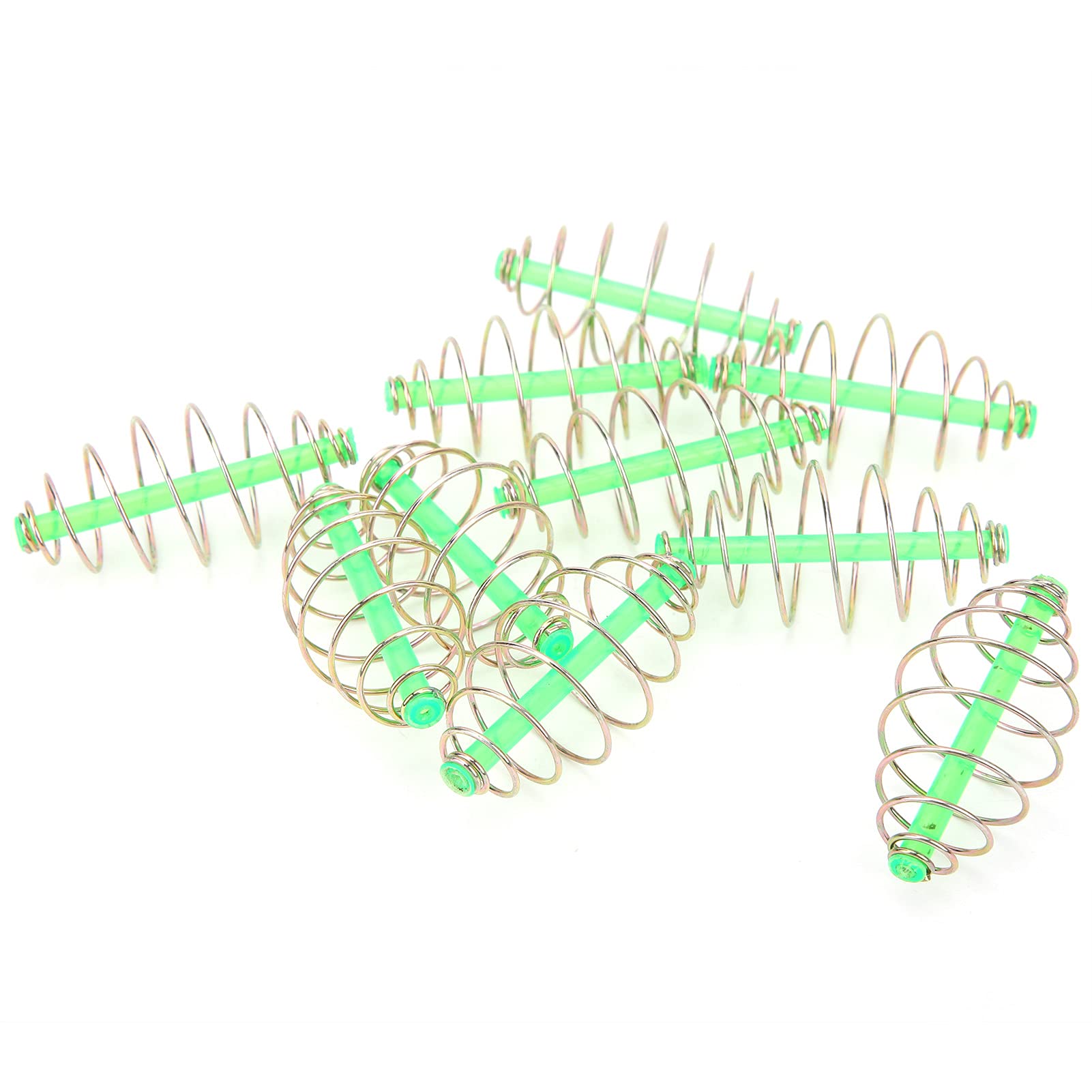 Spring Coil Feeder, Durable Fishing Tackle, Metal Bait Thrower for Freshwater, Saltwater, and Method Fishing