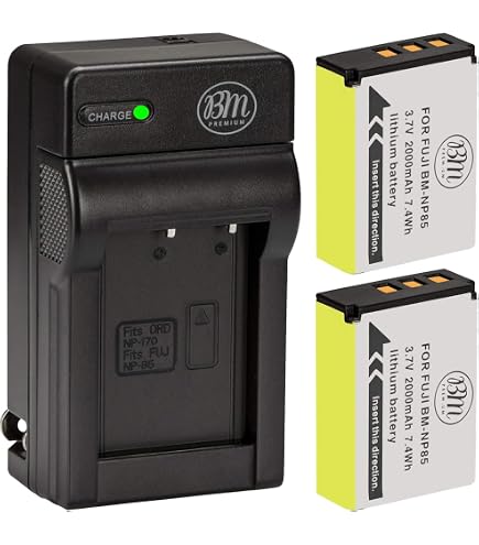 Amazon.com : BM Premium 2-Pack of NP-85 Batteries for Fujifilm
