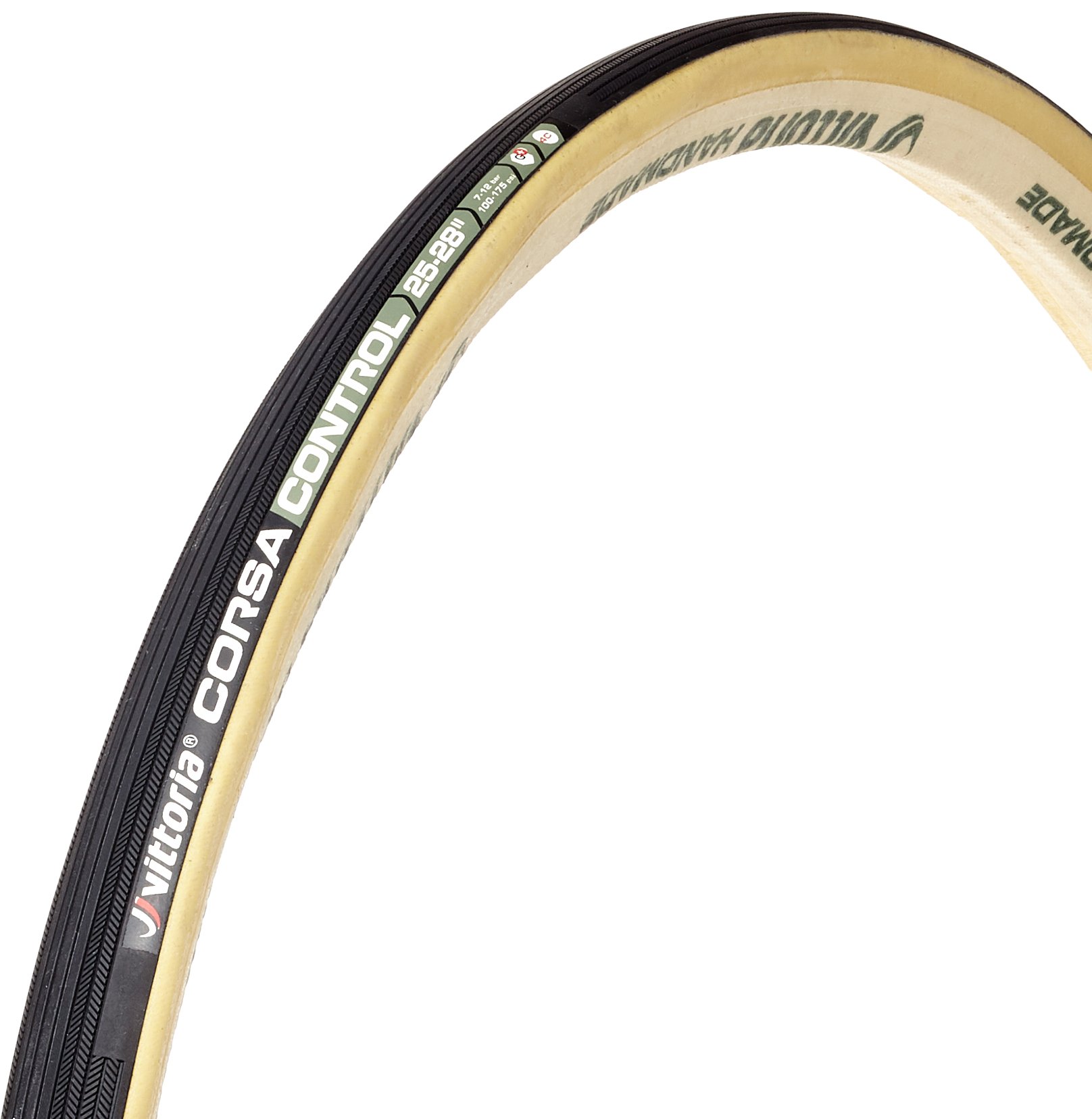 Vittoria Unisex Adult Vittoria Corsa Control G+ Tubular 28mm Tyre Vittoria Corsa Control G+ - Tubular 28-28''/ 700x28c - Para/blk/blk - 290g - Black, Tubular 28mm