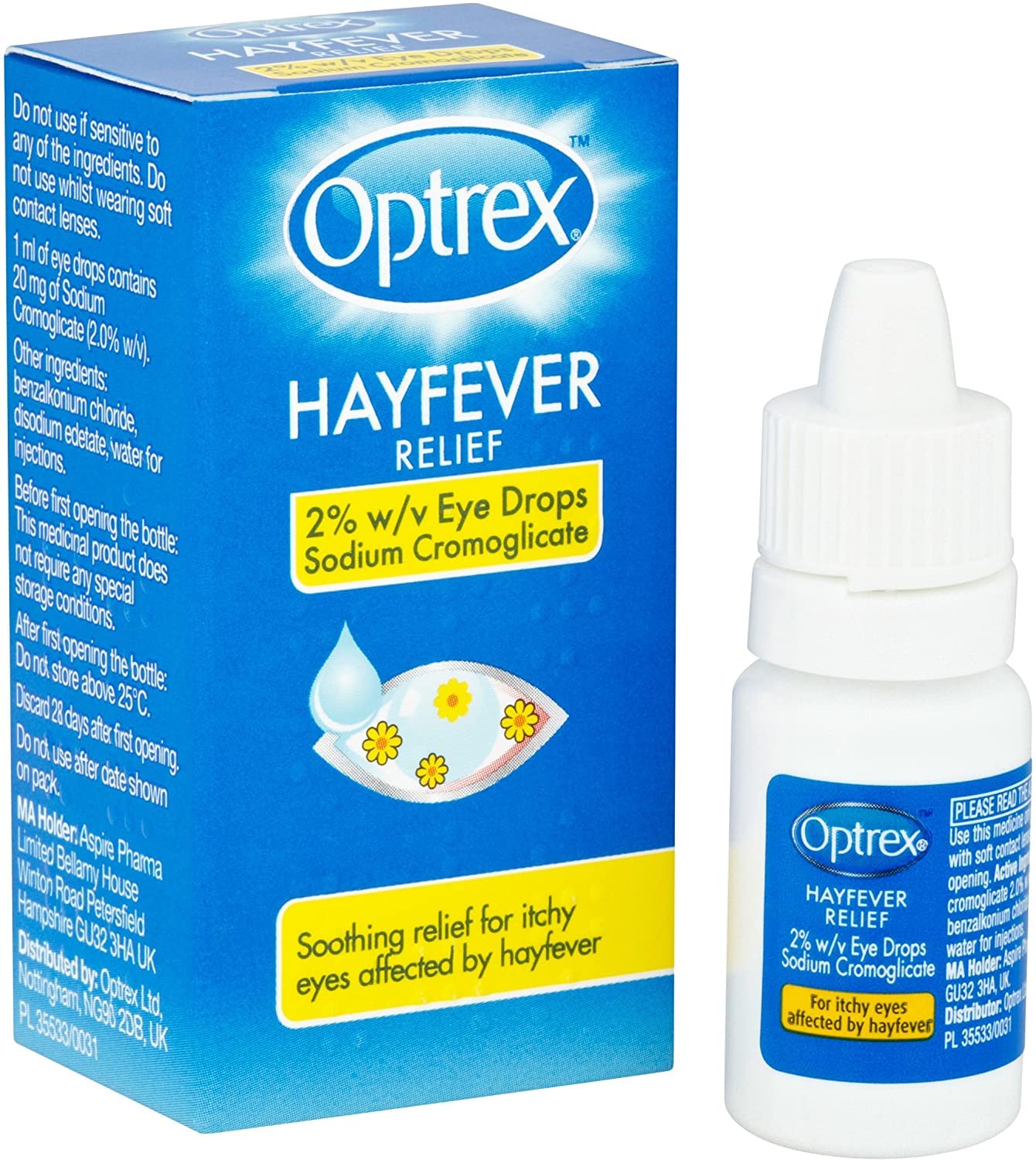 Mua Optrex Hayfever Relief Eye Drops Itchy Eyes 2 w/v 10ml trên Amazon