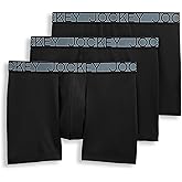 Jockey Men's Underwear Active Microfiber 5" Boxer Brief - 3 Pack