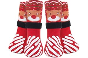 LOOBANI Dog Socks to Prevent Licking Paws, Hardwood Floors Anti Slip, Non Slip Dog Socks with Grippers Dog Paw Protector, Dog Booties for Indoor Use