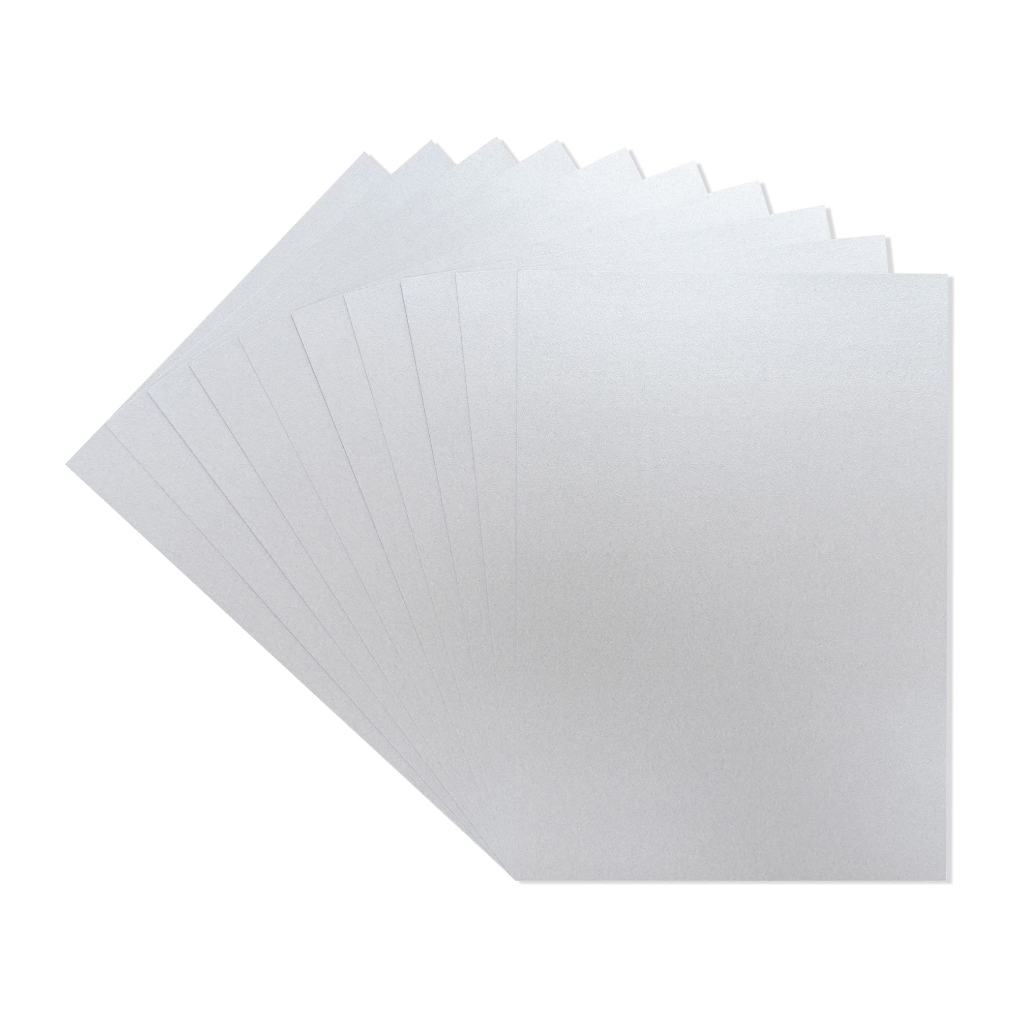 A4 Coloured Card Pack Single Sided Platinum – 300GSM (10 Sheet Pack) - Perfect for Arts and Crafts, Printing, Card Bases & Folding - Centura Pearl by Crafter's Companion