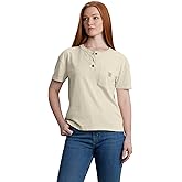Carhartt Women's 106813 Women's Loose Fit Short-Sleeve Heavyweight Henley T-Shi