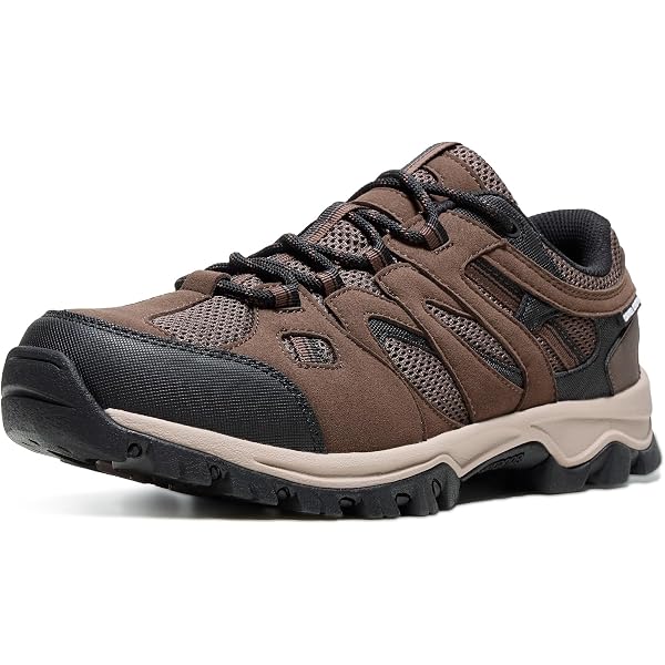 Amazon.com | Outdoor Hiking Shoes, Black and Brown Leather  display picture 2