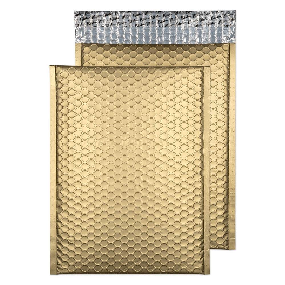 Blake Purely Packaging C4 324 x 230 mm Matt Metallic Padded Bubble Envelopes Peel & Seal (MTMG324) Metallic Gold - Pack of 100 — image 1