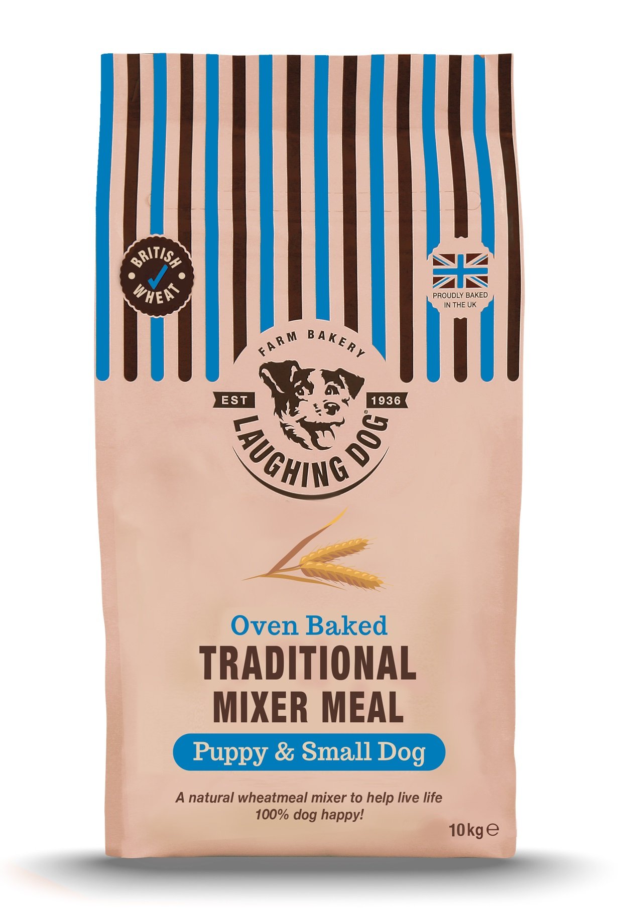 Laughing Dog - Traditionally Oven Baked Puppy Whole Meal Mixer - 100% Natural Dry Dog Food with No Artificial Colours, Perfect forSensitive Tummies, 10kg