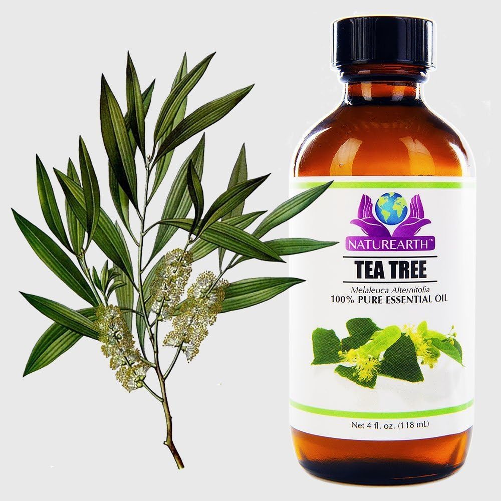 NaturEarth Australian Tea Tree Oil 4 oz 100% Pure Premium Essential Oil w/