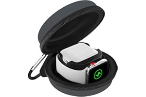 MoKo Storage Box Compatible with Apple Watch Series 11/10/9/8/7/6/5/4/3/2/1/SE3/SE2/SE, Portable Protective Travel Bag Fit iW