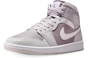 NIKE Air Jordan 1 Mid Women's Shoes (BQ6472-008, Photon Dust/Atmosphere Grey/White)
