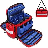 Be-Better Professional EMT Trauma Bag First Aid Kit Bag, Medic Storage Bag for Home, Car, Camping, Travel, Sports,Red （Bag Only）