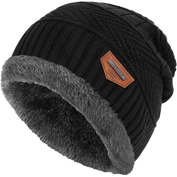 AOSMI Winter Beanie Hat and Scarf Set Women Men Slouchy 