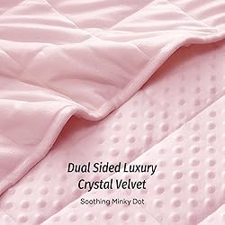 Wemore Minky Dot Weighted Blanket for Adults Twin