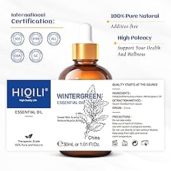 HIQILI 1 Fl Oz Wintergreen Essential Oil, 100% Pure