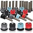 16Pcs Variable Arc Nozzle Replacement Pop Up Sprinkler Heads for Hunter, RainBird, Adjustable Irrigation Nozzle High Efficiency Orbit Pop-Up Sprinkler Heads for Garden Lawn (6AN, 10AN, 15AN, 17AN)
