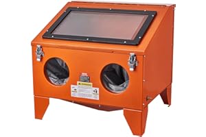 VEVOR 40 Gallon Sandblasting Cabinet, 40-120PSI Portable Benchtop Sand Blasting Cabinet, Heavy Duty Steel Sand Blaster with B