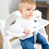 hauck Alpha+ White Wooden High Chair Beechwood 5-Point Harness 90 kg view 2