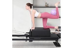 Portable Pilates Reformer Sitting Box,Pilates Reformer Box for Home Workout, Pilates Exercise Accessories for Pilates Refomer