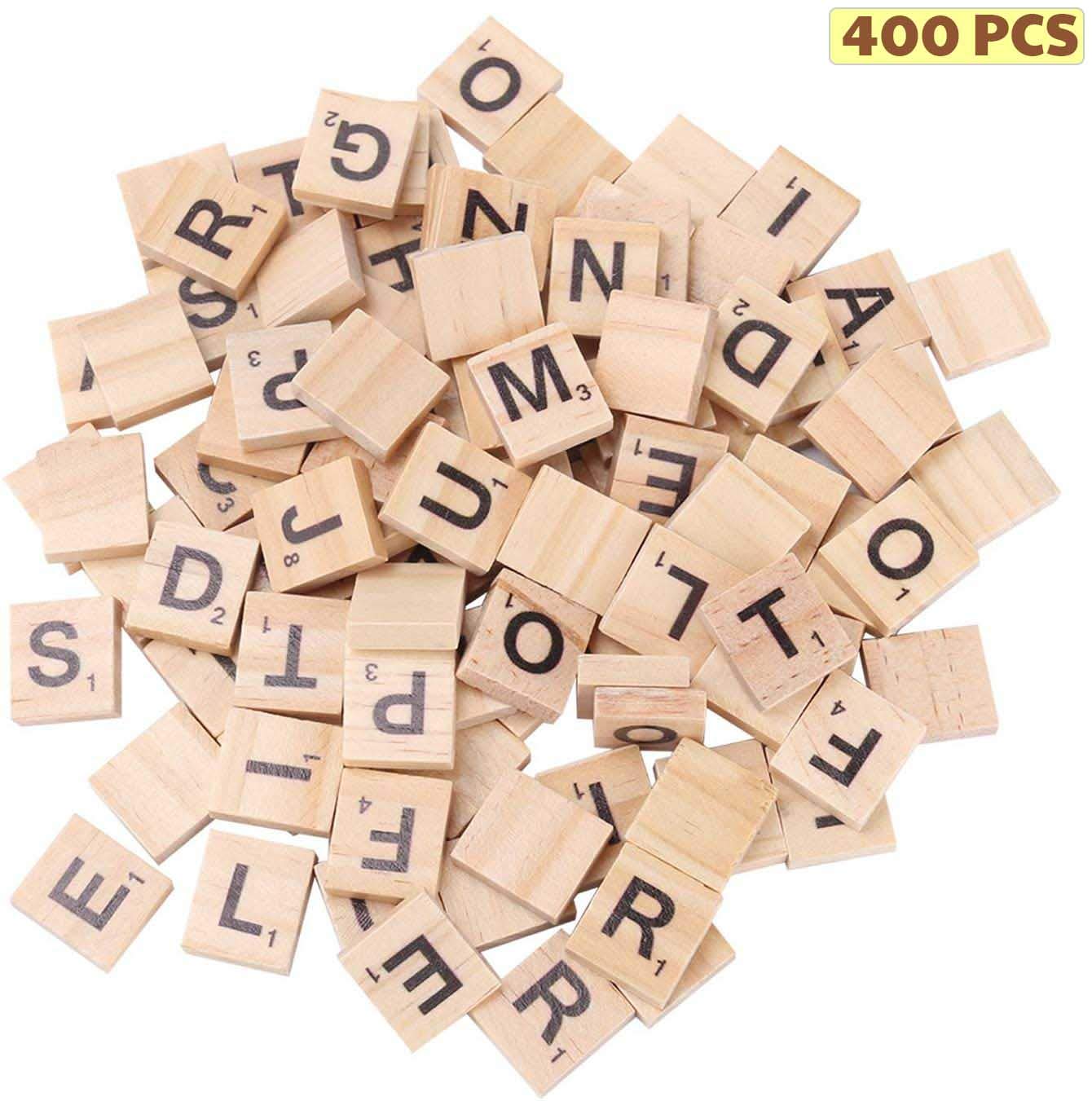 Clearance Up To 70 400pcs Scrabble Letters For Crafts Fuhaieec Black Wood Scrabble Tiles Diy Wood Gift Decoration Making Alphabet Coasters And Scrabble Crossword Game Fuhai Us Comfortably D4 Fr