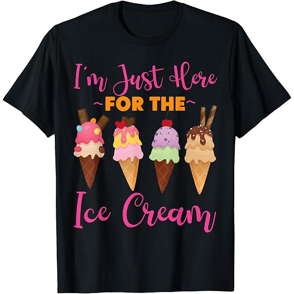 Amazon.com: I'm Just Here For The Ice Cream Vanilla Soft Serve