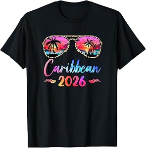 Caribbean Vacation 2026 Matching Group Family Summer Trip T-Shirt
