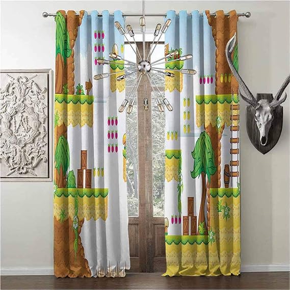 Cortinas de impresión DIY-Printing para videojuegos, impresión de