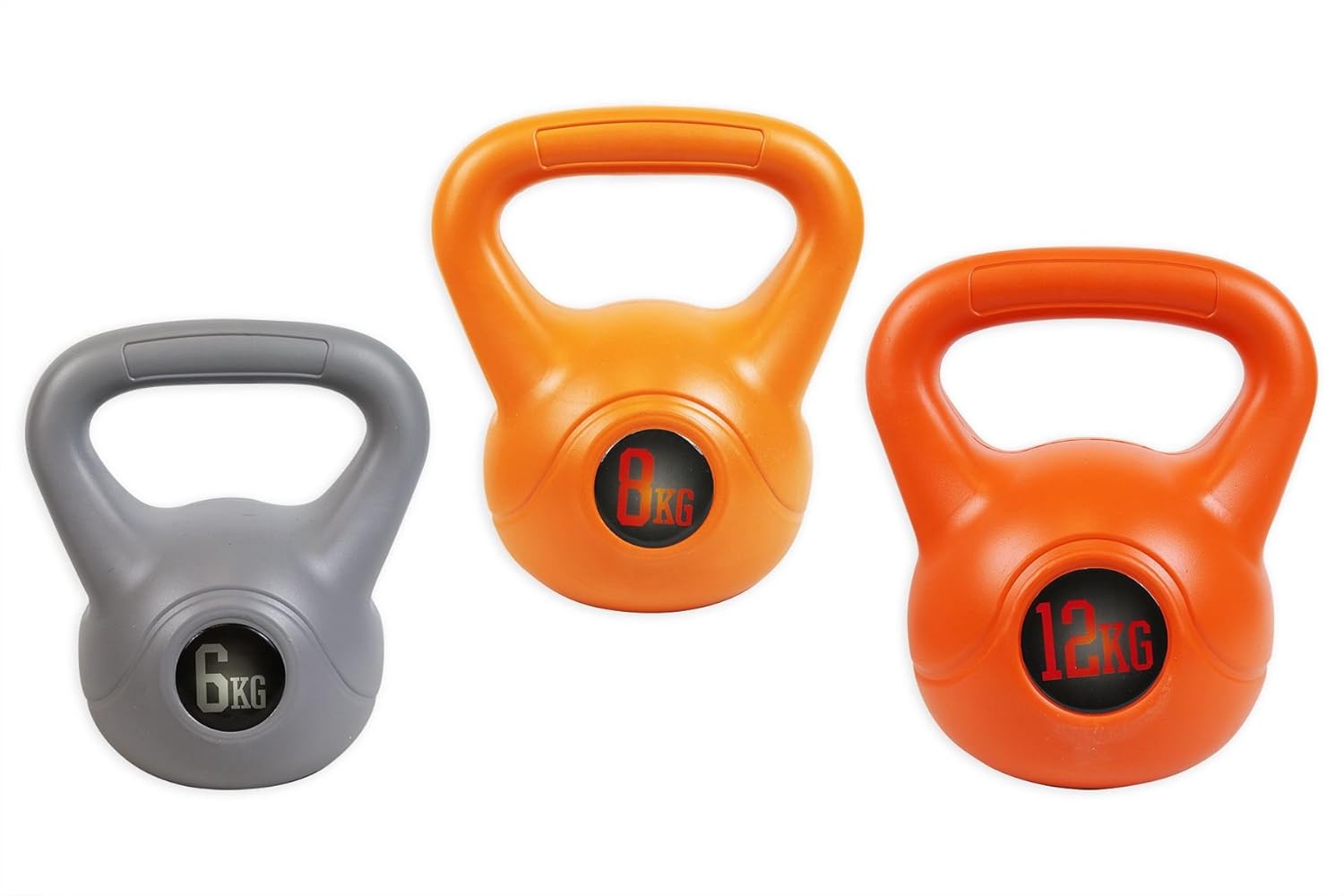 Phoenix Fitness Kettle Bell Set 3 Exercise Weights 6 8 12kg Gym Workout Amazon.co.uk Sports