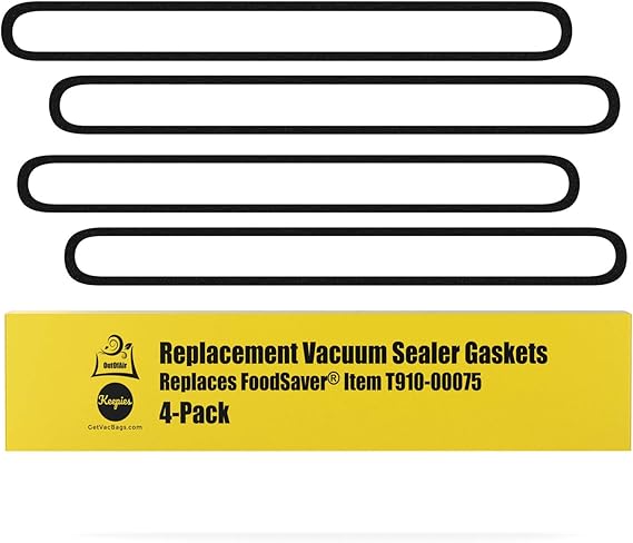 Upper And Lower Gasket Replacements For Foodsaver 4 Foam Gaskets Fits V2200 V2400 V2800 V3000 V3200 Series Vacuum Sealers Replaces Food Saver T910 00075 By Outofair Amazon Ca Home Kitchen