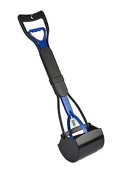 PetsUp? Dog Cat Large Folding Pooper Scooper-Jaw Poop Scoop-Extended Handle Waste Pickup Tool