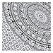 GLOBUS CHOICE INC. Tapestry Wall hangingsTapestry Wall Art Collage Dorm Beach Throw Bohemian Black and White Hippie Mandala Tapestry Wall Decor Boho Bedspread 54