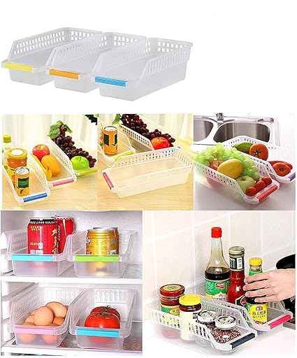 Buy Fine Mart Freezer Refrigerator Organizer Trays Bins Pantry
