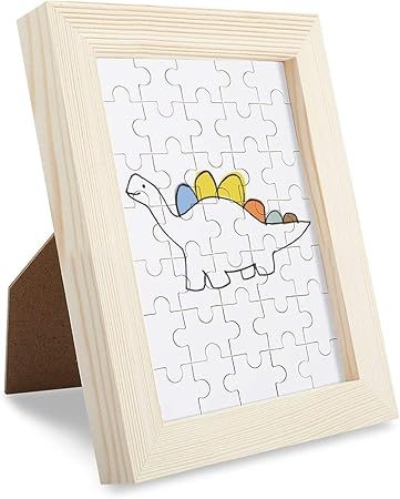 Amazon 恐竜 可愛い 木製パズルフレーム 35ピース ジグソーパズル パズル フレーム 35 Pcs 丈夫 大人 パズル 減圧 木製の 積み木 耐久性 高級印刷 無毒 無臭 無害 難易度調整可能 大人用 子供用 キャラクター 萌えグッズ アニメ 子供 グッズ 初心者向け ギフト