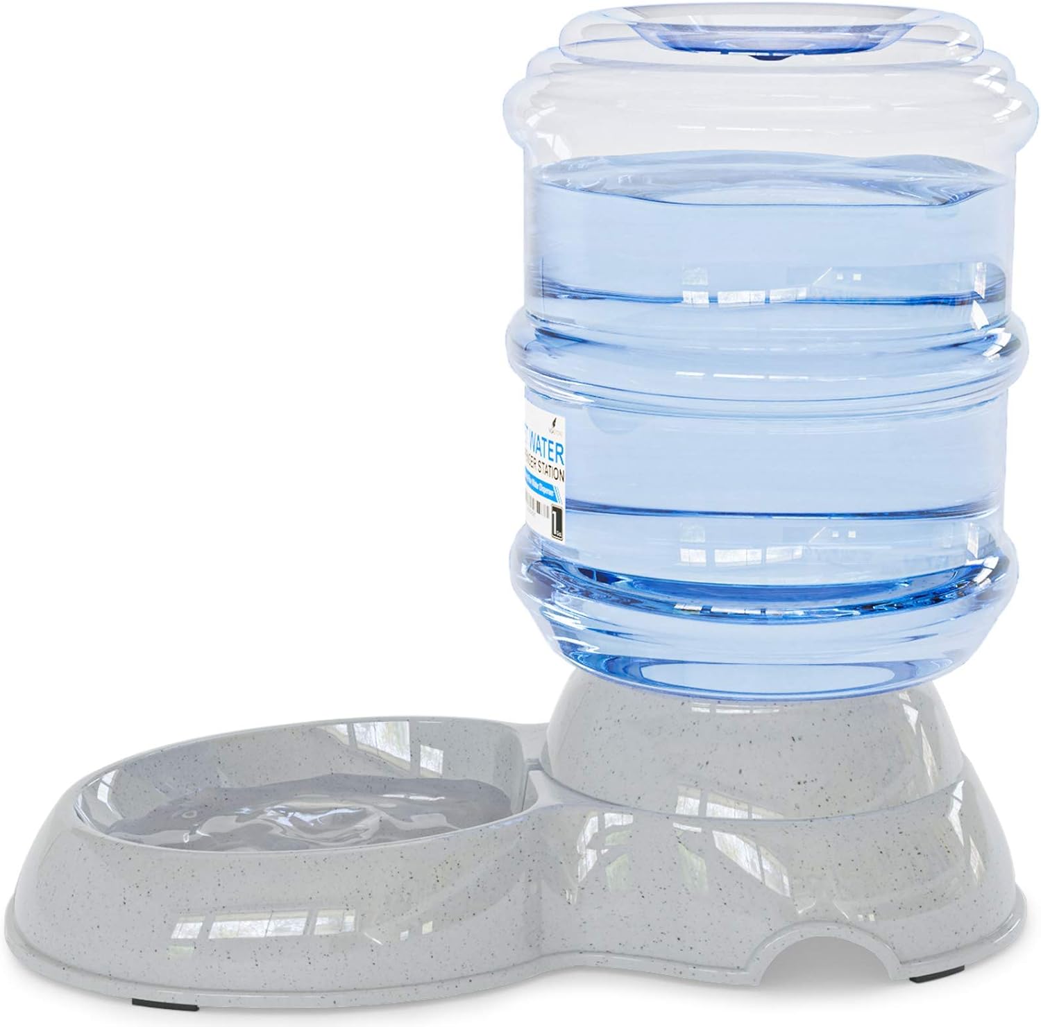 Kitchen & Dining : Automatic Replenish Pet Waterer - Gravity Pet Water Dispenser Station for Dogs, Cats or Small Pets - 1 Gallon : 
