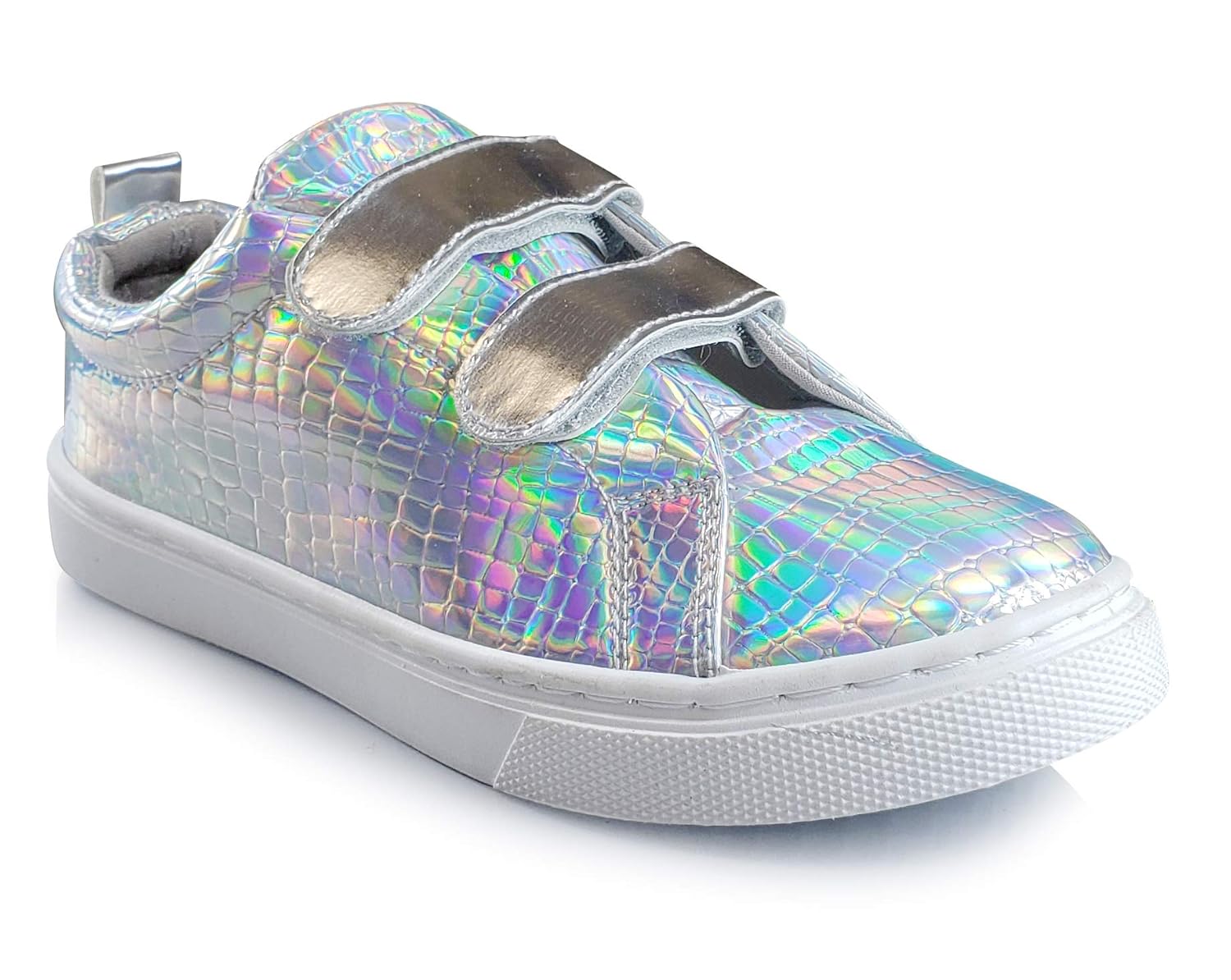 Buy JELLY BEANS Girls Double Strap Sneaker Silver Size 12 at Amazon.in
