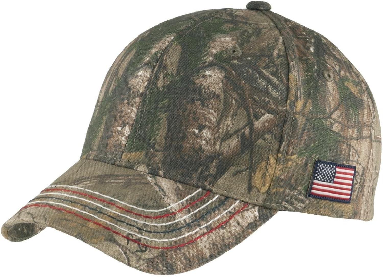realtree camo hat with american flag