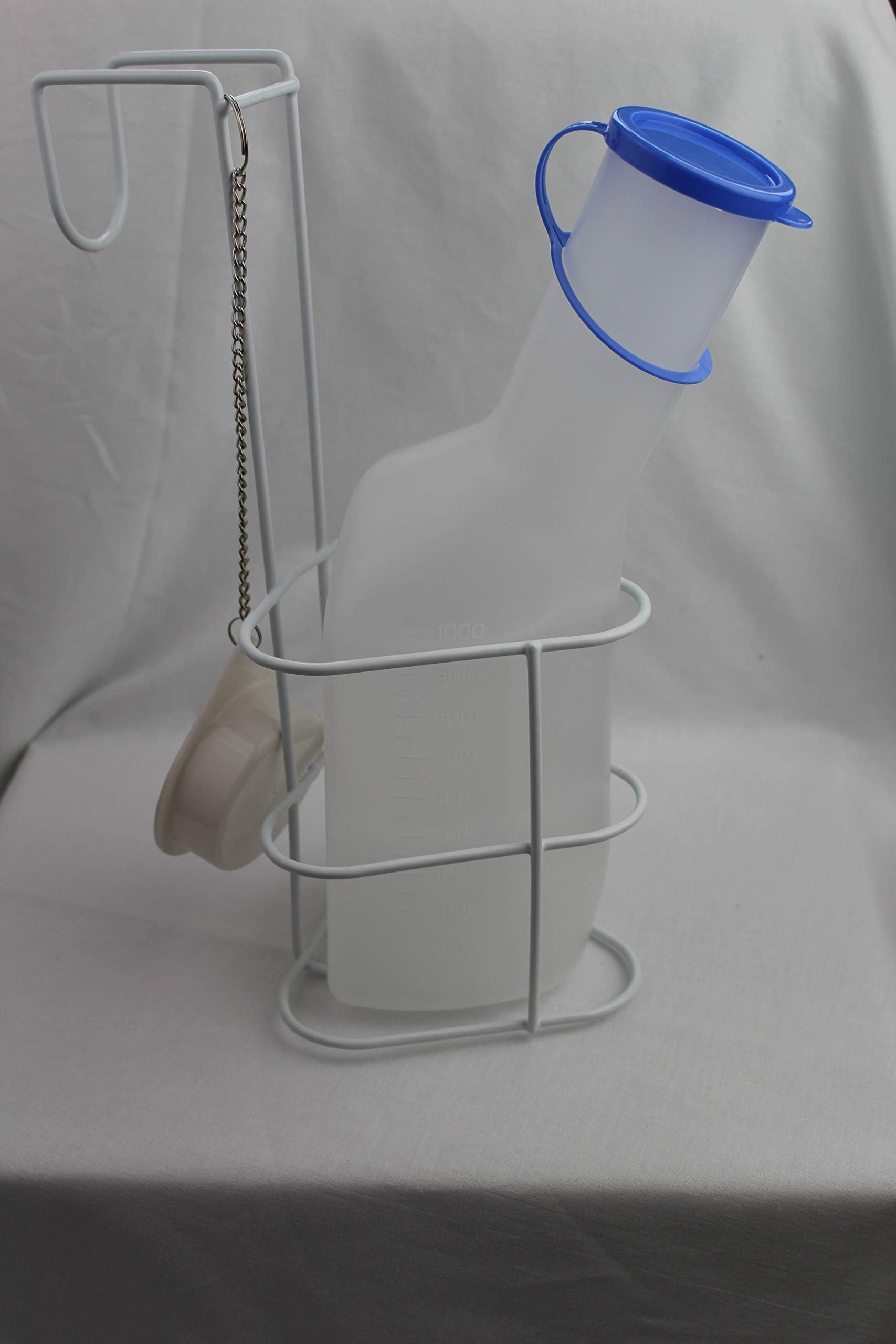 Urinflaschen-Set Consisting of Urinal 1 Liter Autoclavable and Urine Bottle Holder with Lid Top Quality