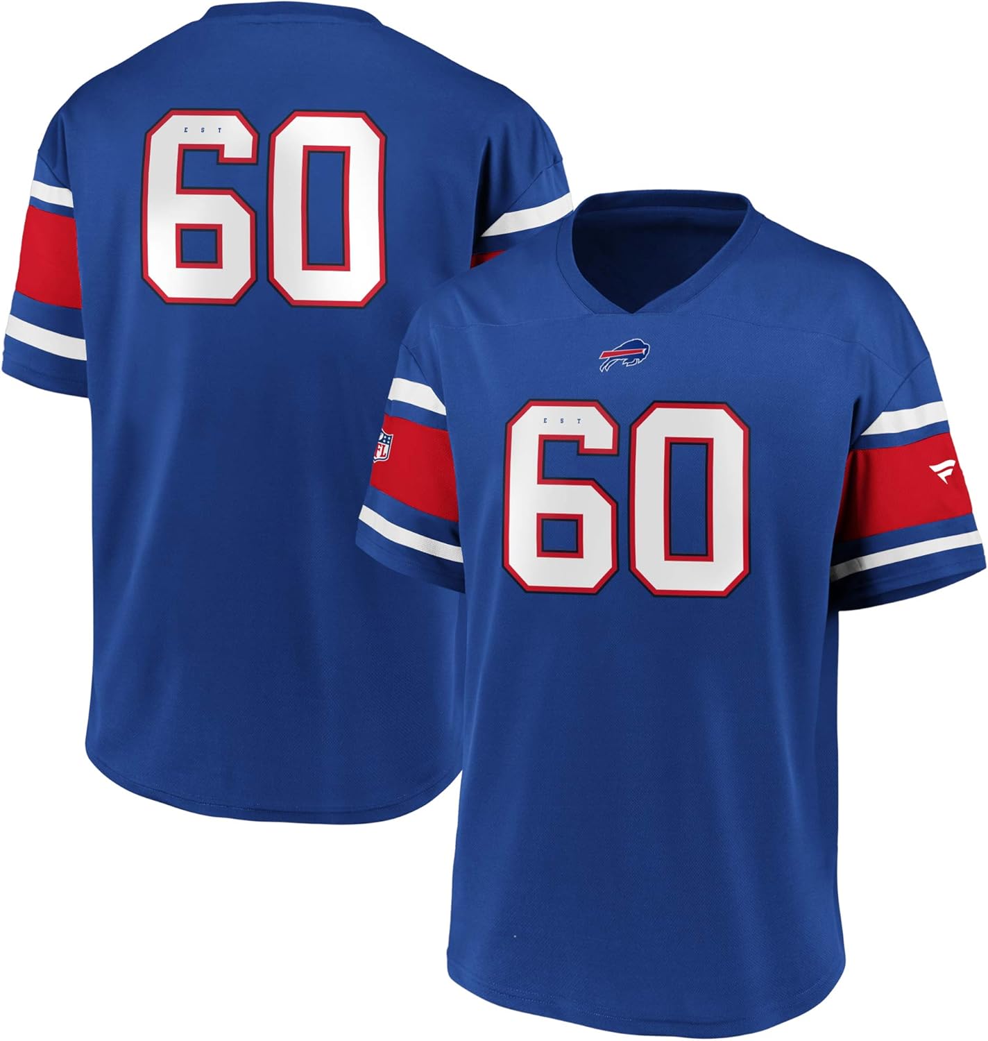 Fanatics Camiseta de fútbol NFL Buffalo Bills Iconic Franchise Poly