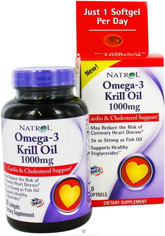 Natrol Omega3 Neptune Krill Oil 1000 mg. 30 Softgels, 2