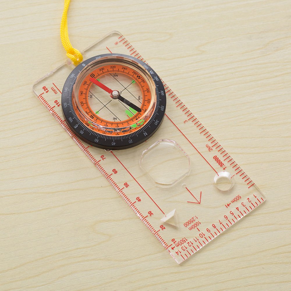 Denshine Professional Compass, Multi-function, map, ruler, for outdoor