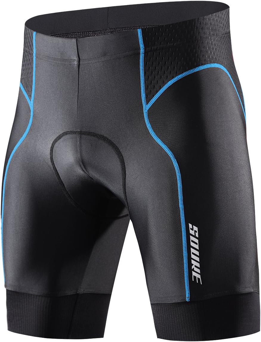 Souke Sports Men's Cycling Shorts 4D Padded Road Bike Shorts Breathable Quick Dry Bicycle Shorts