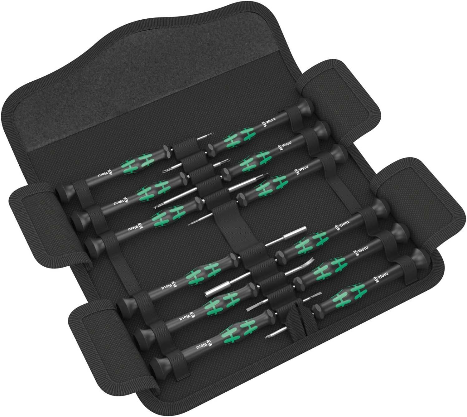 Wera Kraftform Micro 12 Electronics 1 Screwdriver Set, PH/TX/IPR/SL/GEX